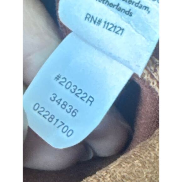 Spanx High Waist Faux Suede Skinny Ankle Leggings Rich Caramel Brown Size L NWOT - Picture 12 of 13
